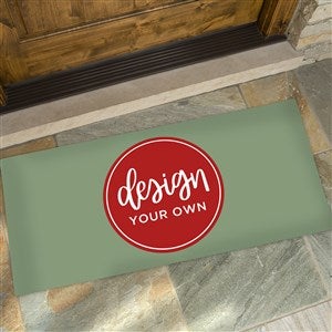 Design Your Own Green Colored Oversized Doormat - 17100-Green