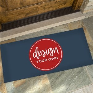 Design Your Own Personalized Oversized Doormat- Navy Blue - 17100-NB