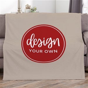 Design Your Own Personalized 50x60 Fleece Blanket - Tan - 17146-T