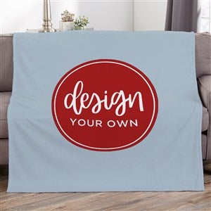 Design Your Own Personalized 50x60 Fleece Blanket - Slate Blue - 17146-SB