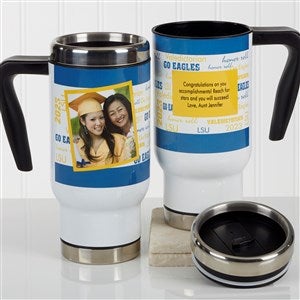 School Spirit Personalized 14 oz. Commuter Travel Mug - 17176