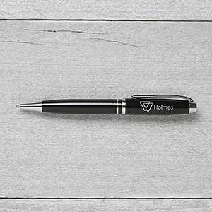 Personalized Engraved Black Pen - 17185