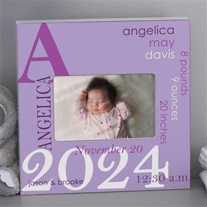 All About Baby Girl Personalized 4x6 Box Picture Frame - 17205-B