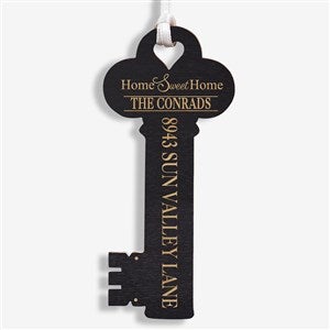 New Home Personalized Key Ornament- Black - 17235-BLK