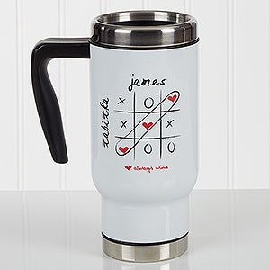 Love Always Wins! Personalized 14 oz. Travel Mug - 17293