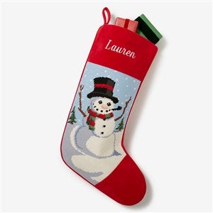 Personalized Needlepoint Christmas Stockings - Snowman - 17317-SM