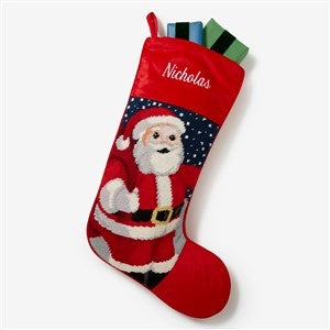 Personalized Needlepoint Christmas Stockings - Santa - 17317-S