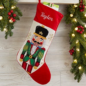 Personalized Needlepoint Christmas Stockings - Nutcracker - 17317-N