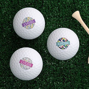 Sassy Lady Personalized Golf Ball Set of 3 - Callaway® Warbird Plus - 17322-CW