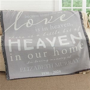 Heaven In Our Home Personalized 56x60 Woven Throw - 17382-A