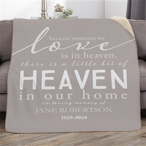 Heaven In Our Home Personalized 50x60 Sherpa Blanket - 17382-S