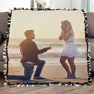 Picture It! Wedding Personalized 50x60 Tie Blanket - 17397-T