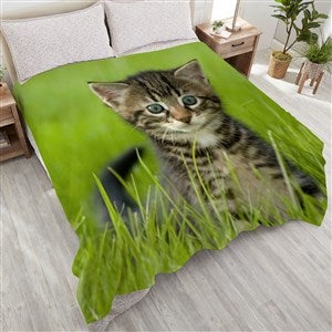 Picture It! Pet Personalized 90x90 Plush Queen Fleece Blanket - 17398-QU