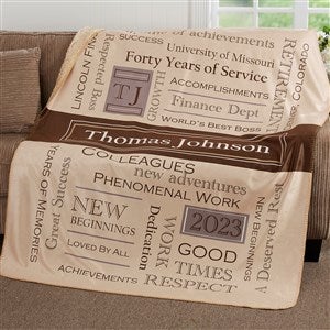 My Retirement Personalized 50x60 Sherpa Blanket - 17405-S