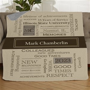 My Retirement Personalized 50x60 Quilted Blanket - 17405-Q