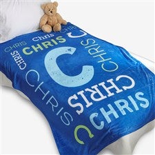 Personalized Fleece Blankets for Kids 50x60 - Name - 17428