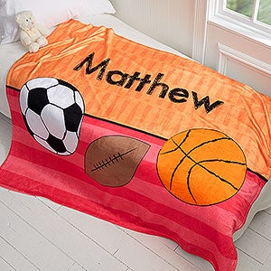 Personalized Fleece Blankets for Boys 50x60 - 17432-F