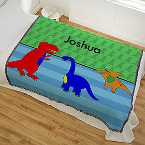 Personalized 56x60 Woven Throw for Boys - 17432-A