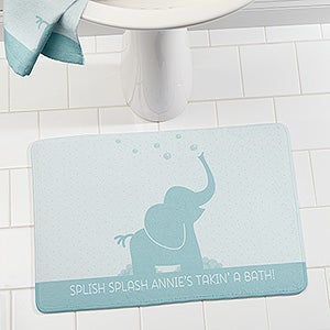 Baby Zoo Animals Personalized Foam Bath Mat - 17503