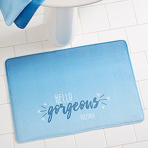 morning motivation personalized bath mats