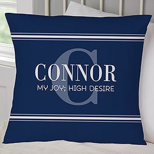 Personalized Boys Name 18-inch Velvet Throw Pillow - 17518-LV