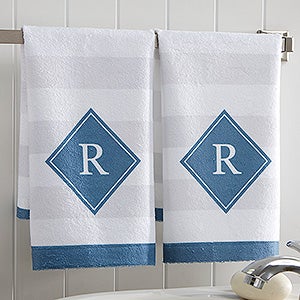 Classic Initial Personalized Hand Towel - 17528