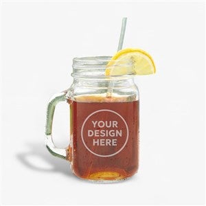 Personalized Logo Glass Mason Jar - 17567