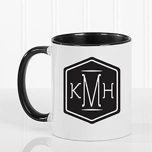 Monogramed Gold Single Initial Coffee Mug – Southern Touch Monograms