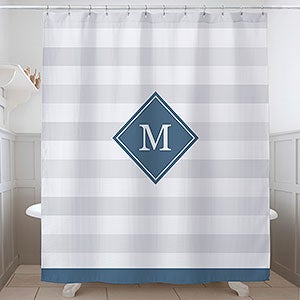 Classic Initial Personalized Shower Curtain - 17579