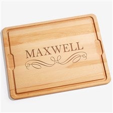Classic Kitchen Personalized Oversized Hardwood Cutting Board- 18x24 - 17594-XXL