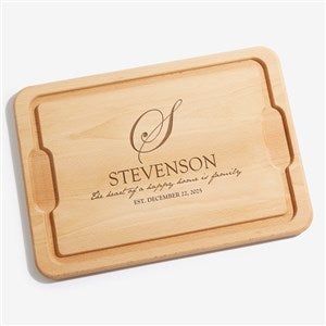 Personalized Maple Cutting Board - Heart Of Our Home - 17595