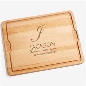 Heart Of Our Home Personalized Maple Cutting Board -  18x24 - 17595-XXL