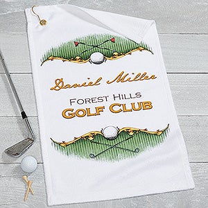 Golf Course Personalized Golf Towel - 17611