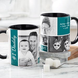 Photo Collage Mug - 11oz Black - Family Love - 17665-B