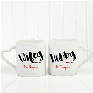 Wifey & Hubby Personalized Mug Set - 17676