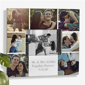 Printed Photo Collage Personalized 5x7 Wall Frame - Horizontal - 17679-WH