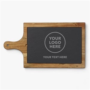 Personalized Logo Slate  Wood Paddle - 17694