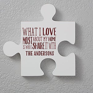 Personalized Puzzle Piece Wall Décor - Quote 3 - 17697-Q3