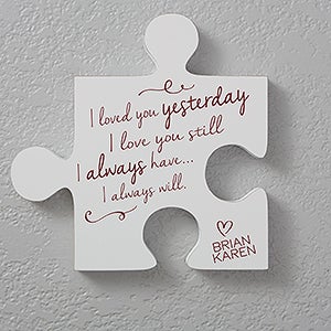 Romantic Quotes Personalized Puzzle Piece Wall Décor - Quote 1 - 17698-Q1