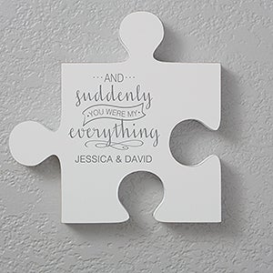 Romantic Quotes Personalized Puzzle Piece Wall Décor - Quote 2 - 17698-Q2