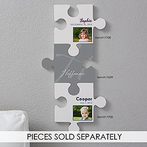 Name & Photo Personalized Puzzle Piece Wall Décor - 17700