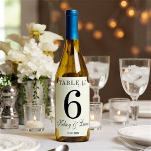 Wedding Personalized Table Number Label - 17788