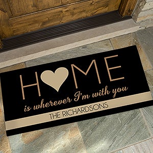 HOME With You Personalized Oversized Doormat- 24x48 - 17792-O