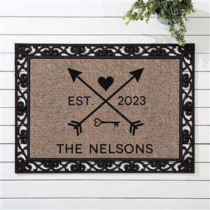 Personalized Doormat 18x27 - Arrows of Love - 17793
