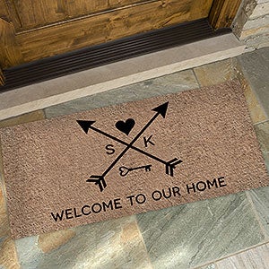 Oversized Doormat 24x48 - Arrows of Love - 17793-O