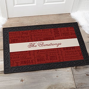 Winter Melody Personalized Personalized Doormat- 20x35 - 17794-M