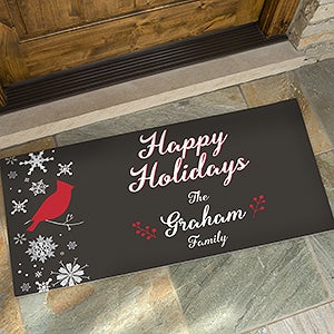 Personalized Christmas Doormat - 24x48 - Wintertime Wishes  - 17795-O