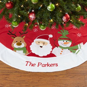 Santa Claus Lane Embroidered Tree Skirt - 17801