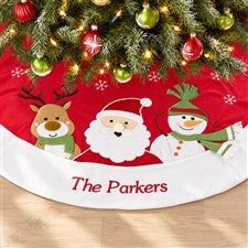 Santa Claus Lane Embroidered Tree Skirt - 17801