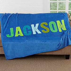 Personalized Fleece Blankets for Boys 60x80 - All Mine - 17805-FL